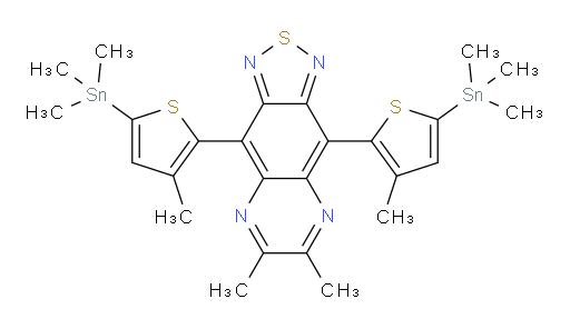 6,7-dimethyl-4,9-bis(3-methyl-5-(trimethylstannyl)thiophen-2-yl)-[1,2,5]thiadiazolo[3,4-g]quinoxaline