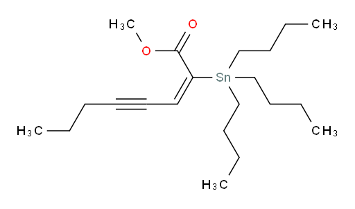 (E)-methyl 2-(tributylstannyl)oct-2-en-4-ynoate