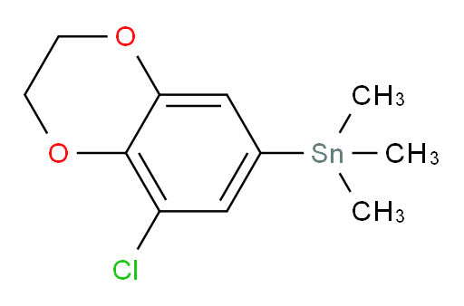 (8-chloro-2,3-dihydrobenzo[b][1,4]dioxin-6-yl)trimethylstannane