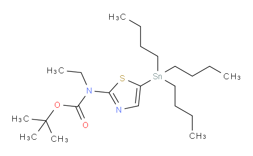 tert-butyl ethyl(5-(tributylstannyl)thiazol-2-yl)carbamate
