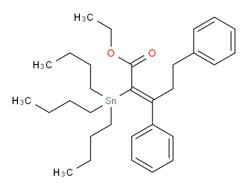 (Z)-ethyl 3,5-diphenyl-2-(tributylstannyl)pent-2-enoate