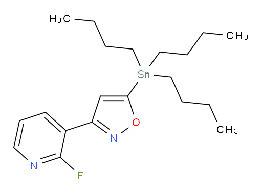3-(2-fluoropyridin-3-yl)-5-(tributylstannyl)isoxazole