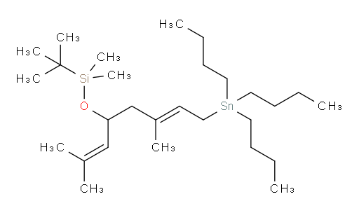 (E)-tert-butyl((2,6-dimethyl-8-(tributylstannyl)octa-2,6-dien-4-yl)oxy)dimethylsilane