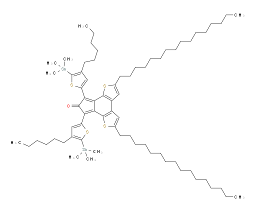 2,5-dihexadecyl-7,9-bis(4-hexyl-5-(trimethylstannyl)thiophen-2-yl)-8H-indeno[4,5-b:7,6-b']dithiophen-8-one