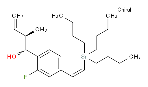 (1R,2R)-1-(2-fluoro-4-((Z)-2-(tributylstannyl)vinyl)phenyl)-2-methylbut-3-en-1-ol