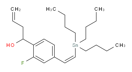 (Z)-1-(2-fluoro-4-(2-(tributylstannyl)vinyl)phenyl)but-3-en-1-ol