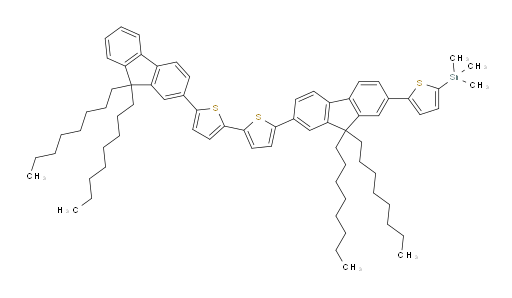 (5-(7-(5'-(9,9-dioctyl-9H-fluoren-2-yl)-[2,2'-bithiophen]-5-yl)-9,9-dioctyl-9H-fluoren-2-yl)thiophen-2-yl)trimethylstannane