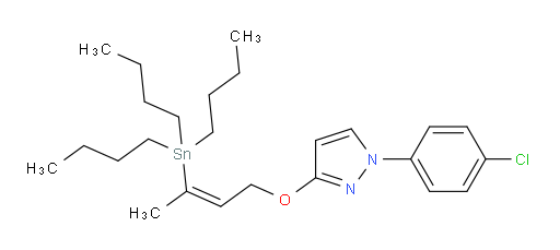 (Z)-1-(4-chlorophenyl)-3-((3-(tributylstannyl)but-2-en-1-yl)oxy)-1H-pyrazole