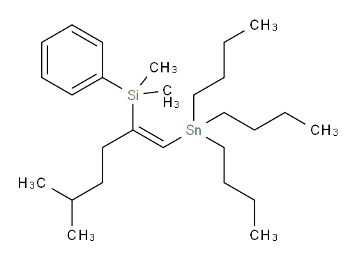 (Z)-dimethyl(5-methyl-1-(tributylstannyl)hex-1-en-2-yl)(phenyl)silane