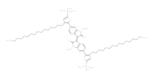 (E)-6,6'-bis(3-hexadecyl-5-(trimethylstannyl)thiophen-2-yl)-1,1'-dimethyl-[3,3'-biindolinylidene]-2,2'-dione