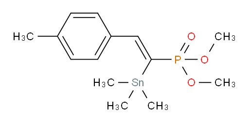 (Z)-dimethyl (2-(p-tolyl)-1-(trimethylstannyl)vinyl)phosphonate