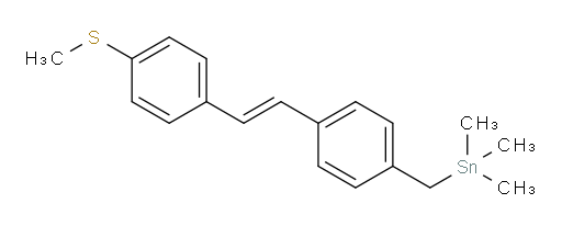 (E)-trimethyl(4-(4-(methylthio)styryl)benzyl)stannane