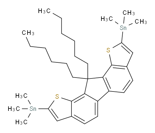 (11,11-dihexyl-11H-fluoreno[1,2-b:8,7-b']dithiophene-2,9-diyl)bis(trimethylstannane)