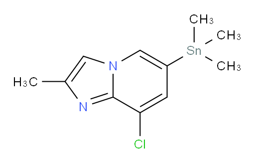 8-chloro-2-methyl-6-(trimethylstannyl)imidazo[1,2-a]pyridine