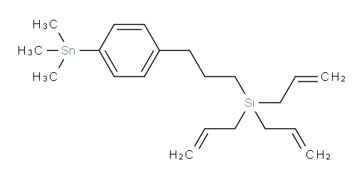 triallyl(3-(4-(trimethylstannyl)phenyl)propyl)silane