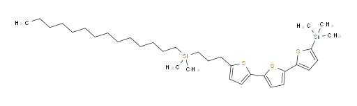 dimethyl(tetradecyl)(3-(5''-(trimethylstannyl)-[2,2':5',2''-terthiophen]-5-yl)propyl)silane