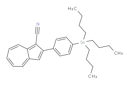 2-(4-(tributylstannyl)phenyl)azulene-1-carbonitrile