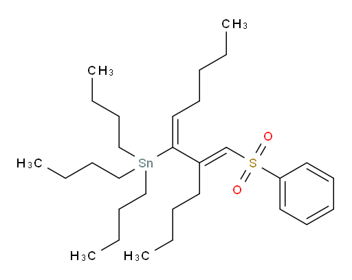 tributyl((5E,7E)-7-((phenylsulfonyl)methylene)undec-5-en-6-yl)stannane