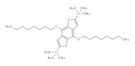 (4,8-bis(octyloxy)benzo[1,2-b:4,5-b']difuran-2,6-diyl)bis(trimethylstannane)