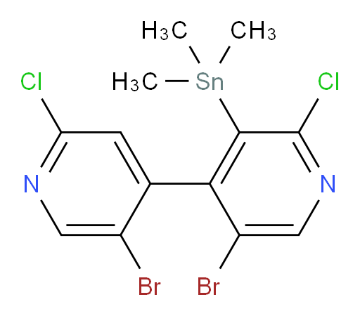 5,5'-dibromo-2,2'-dichloro-3-(trimethylstannyl)-4,4'-bipyridine
