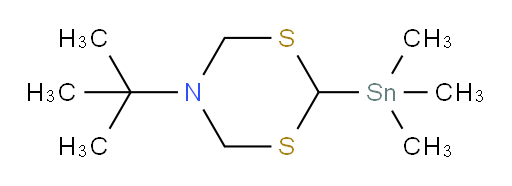 5-(tert-butyl)-2-(trimethylstannyl)-1,3,5-dithiazinane