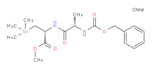 (R)-methyl 2-((S)-2-(((benzyloxy)carbonyl)amino)propanamido)-3-(trimethylstannyl)propanoate