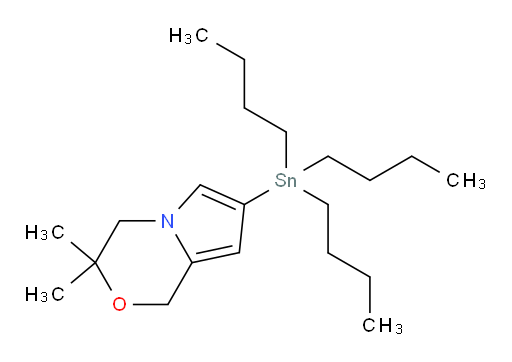 3,3-dimethyl-7-(tributylstannyl)-3,4-dihydro-1H-pyrrolo[2,1-c][1,4]oxazine