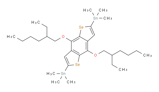 (4,8-双((2-乙基己基)氧基)苯并[1,2-b:4,5-b']双(硒杂环戊烷)-2,6-二基)双(三甲基锡烷)