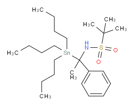 2-methyl-N-(1-phenyl-1-(tributylstannyl)ethyl)propane-2-sulfonamide