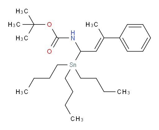 (E)-tert-butyl (3-phenyl-1-(tributylstannyl)but-2-en-1-yl)carbamate