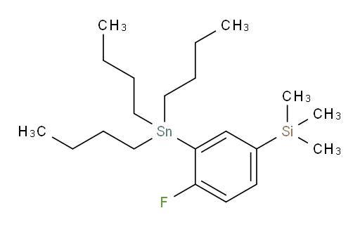 (4-fluoro-3-(tributylstannyl)phenyl)trimethylsilane