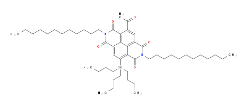 4-acetyl-2,7-didodecyl-9-(tributylstannyl)benzo[lmn][3,8]phenanthroline-1,3,6,8(2H,7H)-tetraone