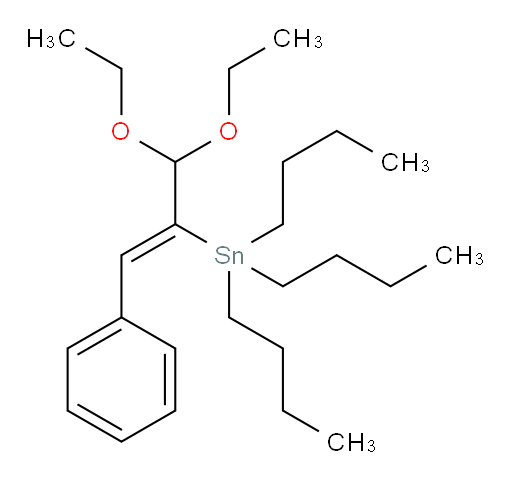 (Z)-三丁基(3,3-二乙氧基-1-苯基丙-1-烯-2-基)锡烷