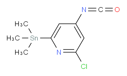 2-氯-4-异氰酰基-6-(三甲基锡基)吡啶