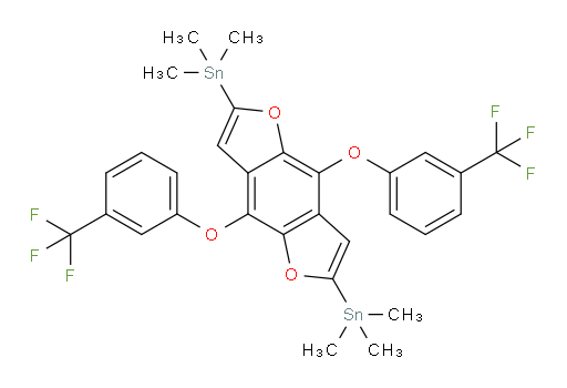 (4,8-bis(3-(trifluoromethyl)phenoxy)benzo[1,2-b:4,5-b']difuran-2,6-diyl)bis(trimethylstannane)