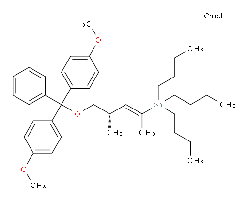 (S,E)-(5-(bis(4-methoxyphenyl)(phenyl)methoxy)-4-methylpent-2-en-2-yl)tributylstannane