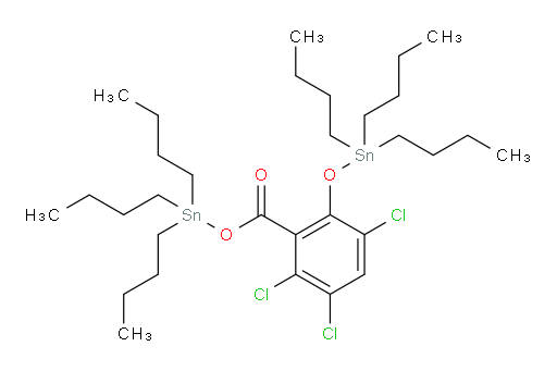 tributylstannyl 2,3,5-trichloro-6-((tributylstannyl)oxy)benzoate