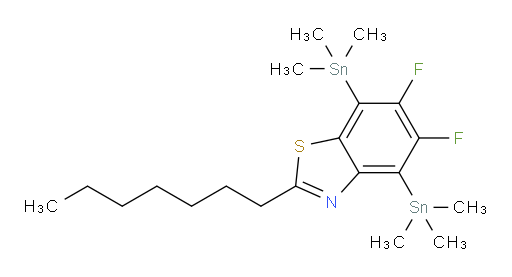 5,6-difluoro-2-heptyl-4,7-bis(trimethylstannyl)benzo[d]thiazole