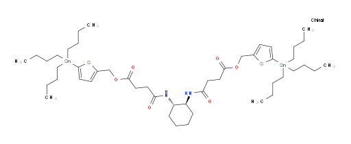 bis((5-(tributylstannyl)thiophen-2-yl)methyl) 4,4'-((1S,2S)-cyclohexane-1,2-diylbis(azanediyl))bis(4-oxobutanoate)