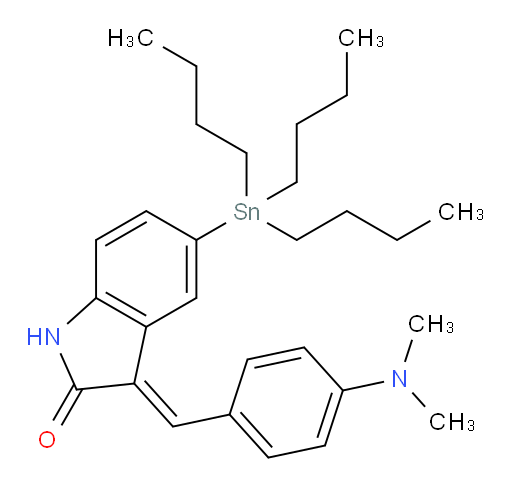 (E)-3-(4-(dimethylamino)benzylidene)-5-(tributylstannyl)indolin-2-one