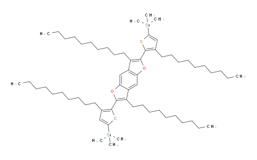 (5,5'-(3,7-didecylbenzo[1,2-b:4,5-b']difuran-2,6-diyl)bis(4-decylthiophene-5,2-diyl))bis(trimethylstannane)