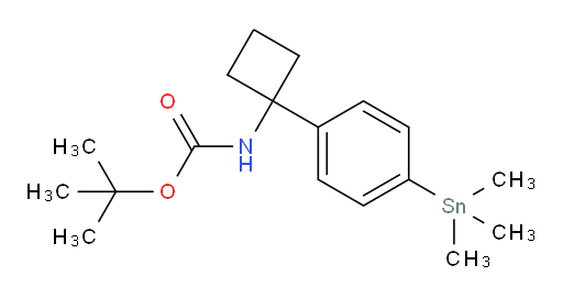 tert-butyl (1-(4-(trimethylstannyl)phenyl)cyclobutyl)carbamate