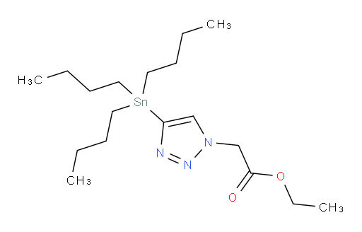 乙基 2-(4-(三丁基锡基)-1H-1,2,3-三氮唑-1-基)乙酸酯