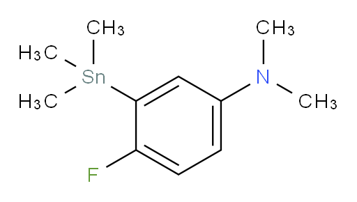 4-fluoro-N,N-dimethyl-3-(trimethylstannyl)aniline