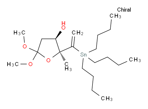 (2S,3R)-5,5-dimethoxy-2-methyl-2-(1-(tributylstannyl)vinyl)tetrahydrofuran-3-ol