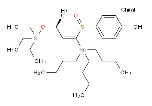 triethyl(((2S,E)-4-(p-tolylsulfinyl)-4-(tributylstannyl)but-3-en-2-yl)oxy)silane