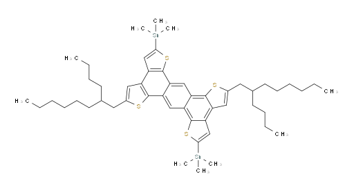 (5,12-bis(2-butyloctyl)anthra[1,2-b:4,3-b':5,6-b'':8,7-b''']tetrathiophene-2,9-diyl)bis(trimethylstannane)