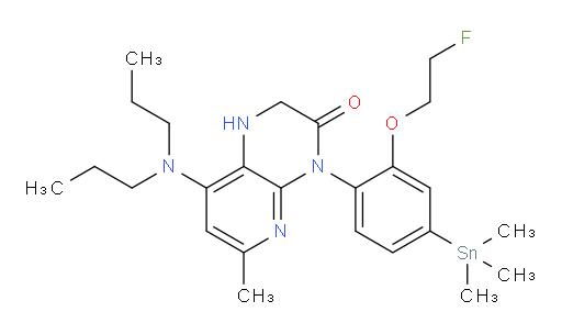 8-(dipropylamino)-4-(2-(2-fluoroethoxy)-4-(trimethylstannyl)phenyl)-6-methyl-1,2-dihydropyrido[2,3-b]pyrazin-3(4H)-one