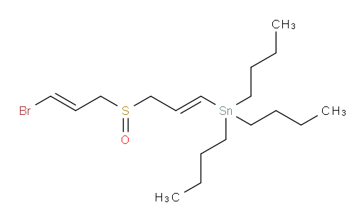 ((E)-3-(((E)-3-bromoallyl)sulfinyl)prop-1-en-1-yl)tributylstannane