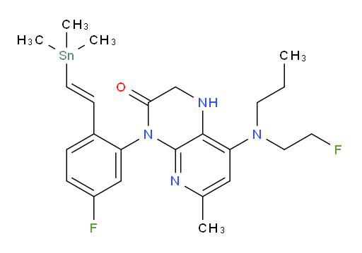 (E)-4-(5-氟-2-(2-(三甲基锡基)乙烯基)苯基)-8-((2-氟乙基)(丙基)氨基)-6-甲基-1,2-二氢吡啶并[2,3-b]吡嗪-3(4H)-酮